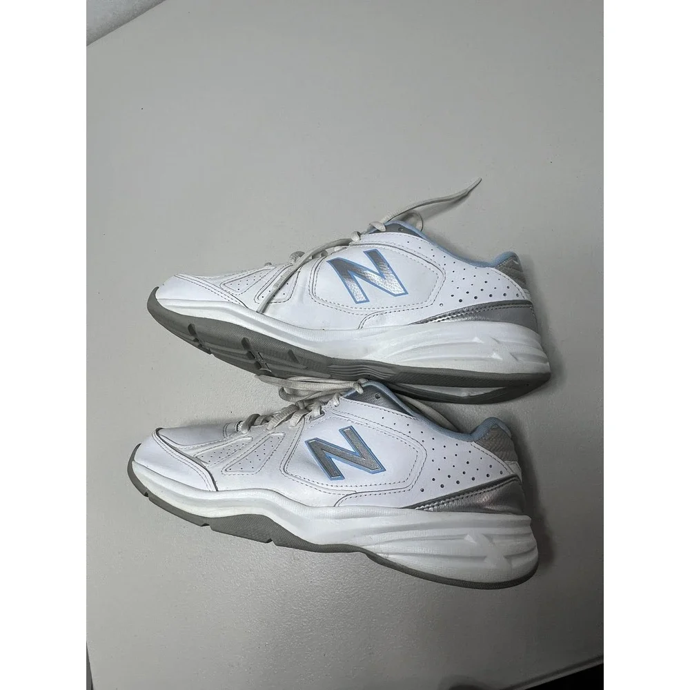 New‎ Balance WX409 Shoes Womens Size 10 White Leather Walking Sneakers WX409WP